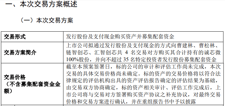 明日复牌!芯片细分龙头股,收购方案公布