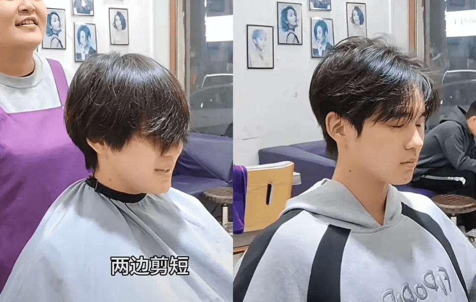 向佐真的来找晓华理发了！花了3个多小时，新发型出炉