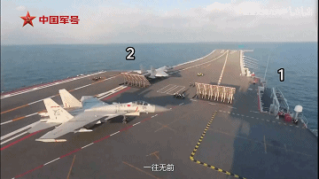 歼-15DH首次上舰！“山东”舰展示全甲板攻击，连续放飞24架？