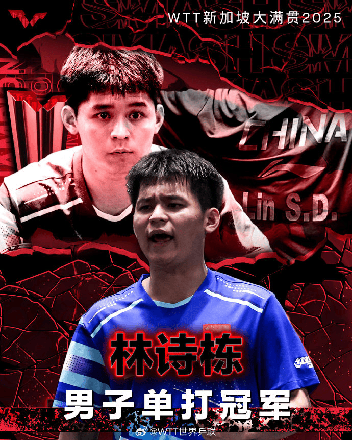 超越王楚钦！国乒19岁小将成为新的世界第一！林诗栋一站三冠，本人回应