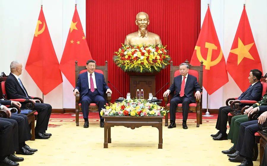 习近平同越共中央总书记苏林举行会谈