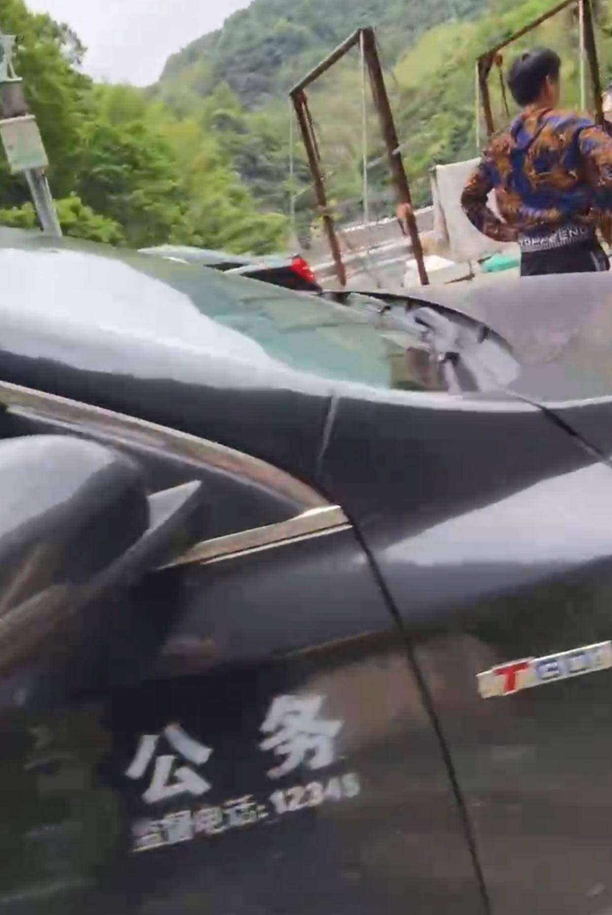网友称风景区内“公务车”遮挡前后牌;永嘉交警:已关注,正核实